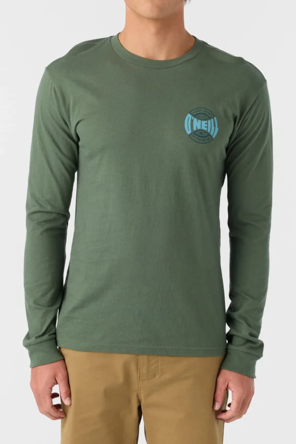 O’Neill Tees^COIN FLIP STANDARD FIT LONG SLEEVE TEE DARK OLIVE