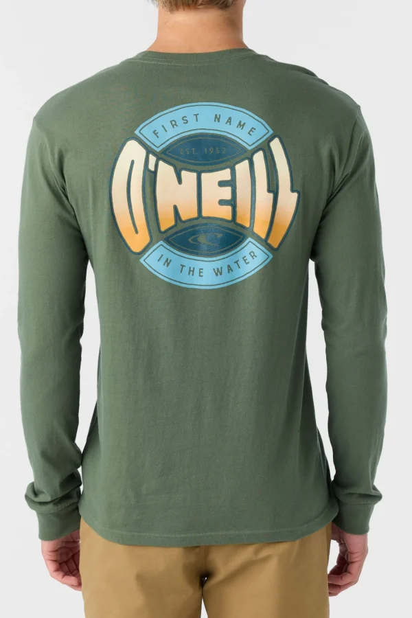 O’Neill Tees^COIN FLIP STANDARD FIT LONG SLEEVE TEE DARK OLIVE