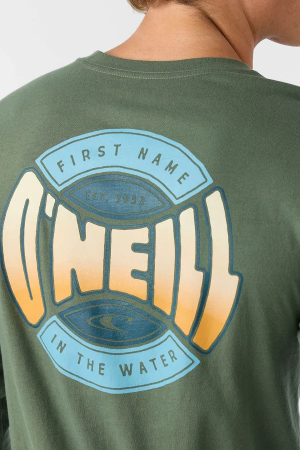 O’Neill Tees^COIN FLIP STANDARD FIT LONG SLEEVE TEE DARK OLIVE