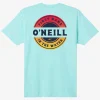 O’Neill Tees^COIN FLIP TEE TURQUOISE