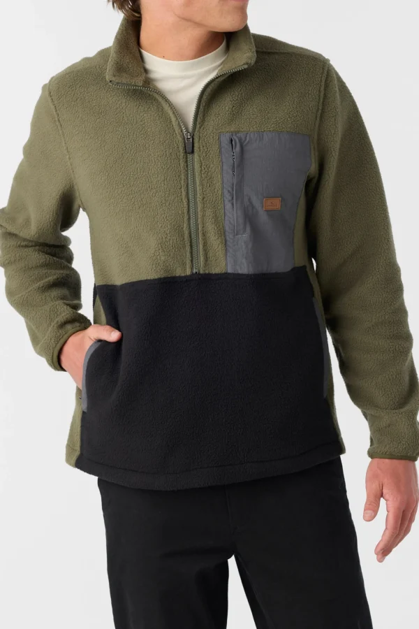 O’Neill Hoodies & Fleece^COLTON HIGH PILE SUPERFLEECE JACKET ARMY