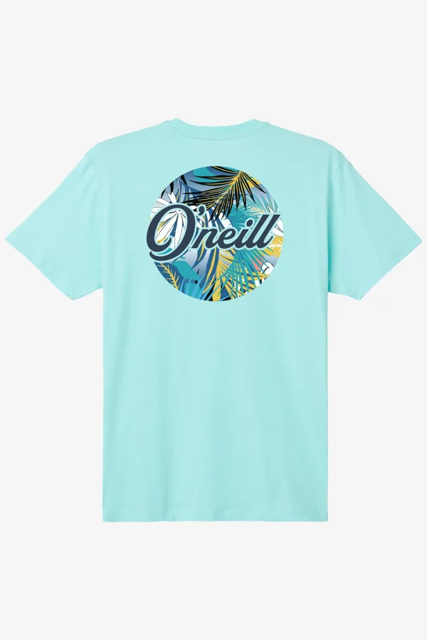 O’Neill Tees^COMBO TEE TURQUOISE