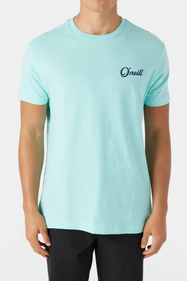 O’Neill Tees^COMBO TEE TURQUOISE