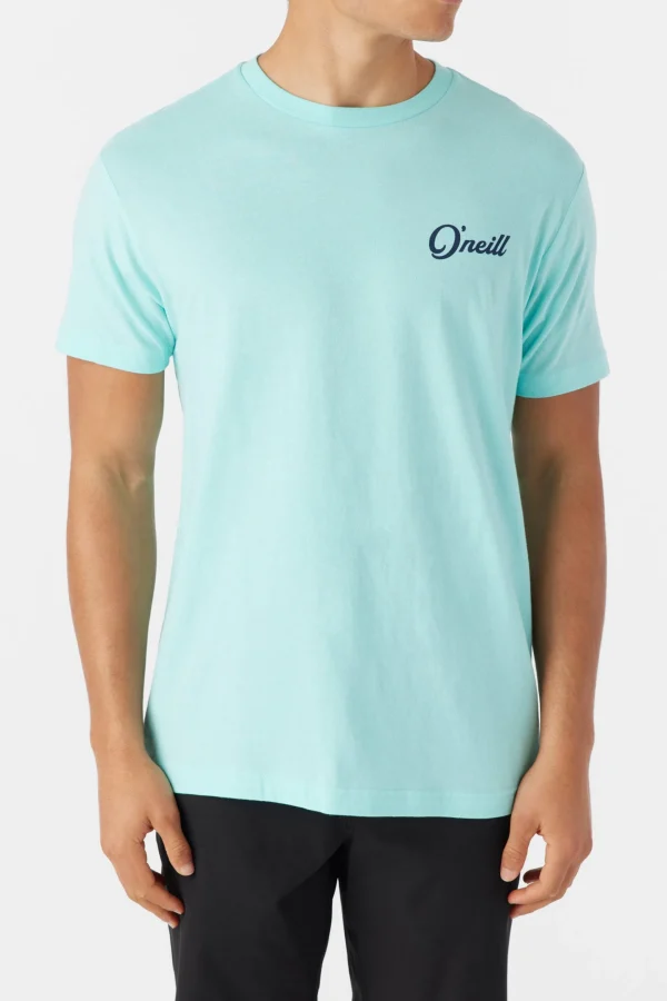 O’Neill Tees^COMBO TEE TURQUOISE