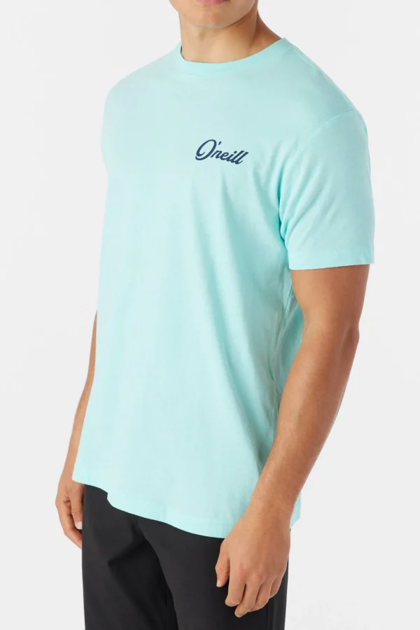 O’Neill Tees^COMBO TEE TURQUOISE