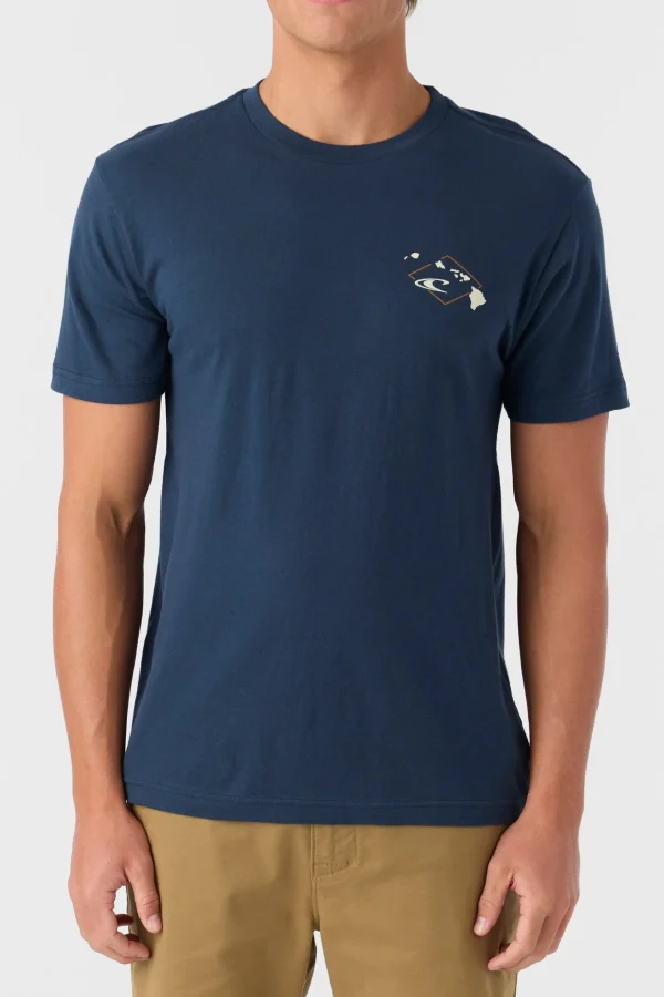 O’Neill Tees^CREST STANDARD FIT TEE NEW NAVY