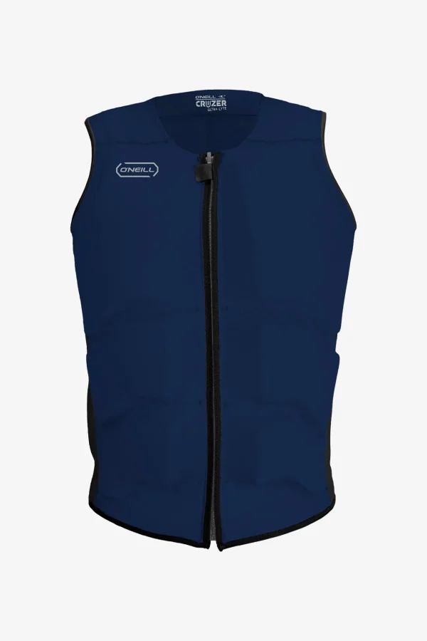 O’Neill Wake-Waterski Vests^CRUZER FRONT ZIP COMP VEST NAVY BLACK