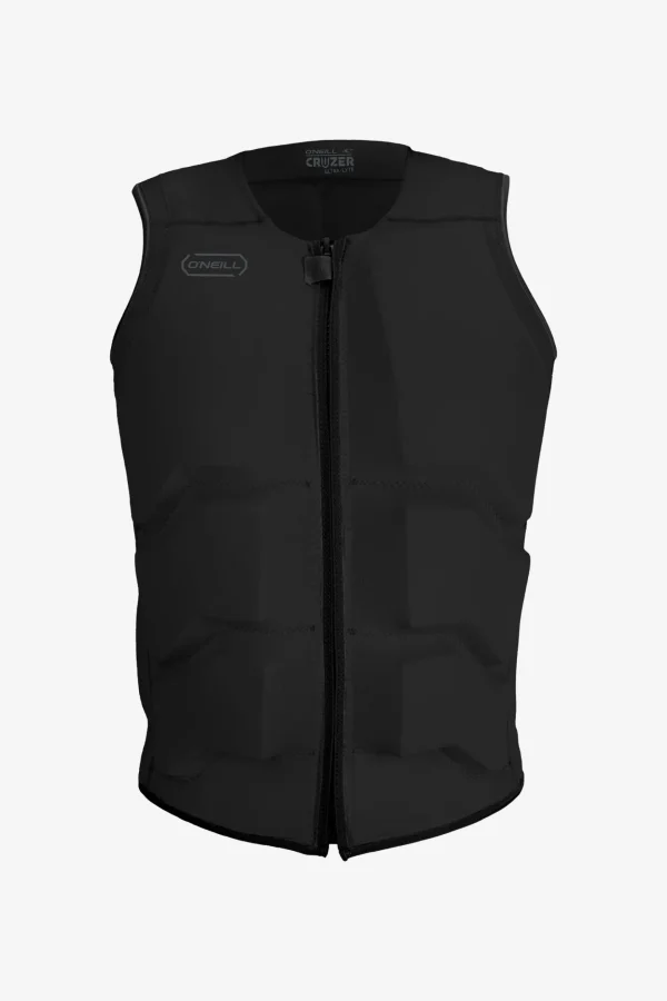 O’Neill Wake-Waterski Vests^CRUZER FRONT ZIP COMP VEST BLK/BLK