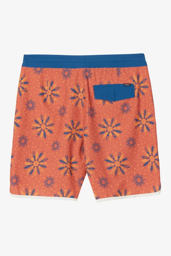 O’Neill Side Pockets^CRUZER SCALLOP 18" BOARDSHORTS BRICK