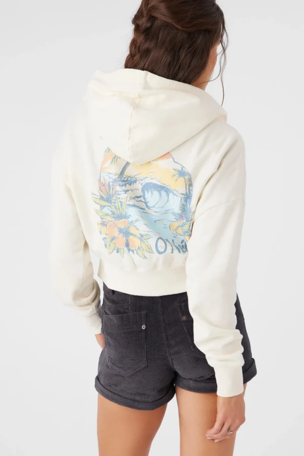 O’Neill Sweaters, Hoodies & Fleece^DARCIE HOODED ZIP FLEECE JACKET WINTER WHITE