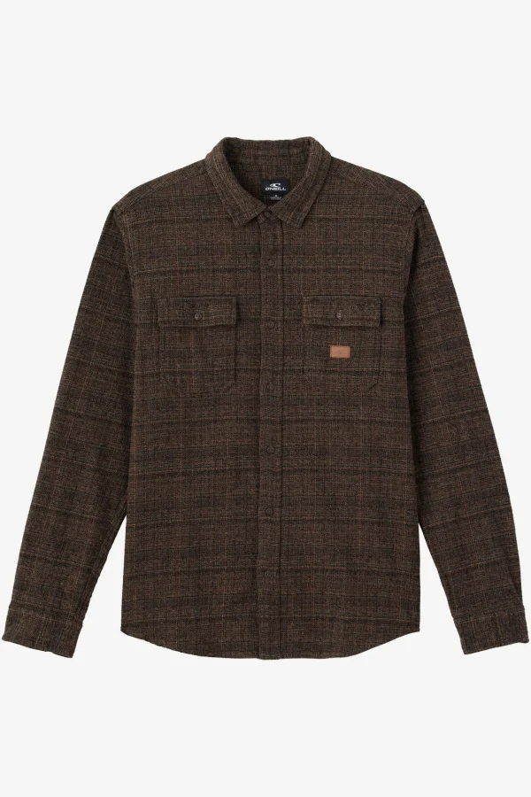 O’Neill Shirts & Flannels^DAVIES FLANNEL STANDARD FIT LONG SLEEVE SHIRT CARAFE