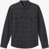 O’Neill Shirts & Flannels^DAVIES FLANNEL STANDARD FIT LONG SLEEVE SHIRT GRAPHITE