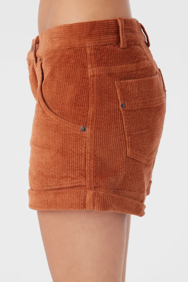 O’Neill Bottoms^DIEDRE CORDUROY 5-POCKET SHORTS SIERRA