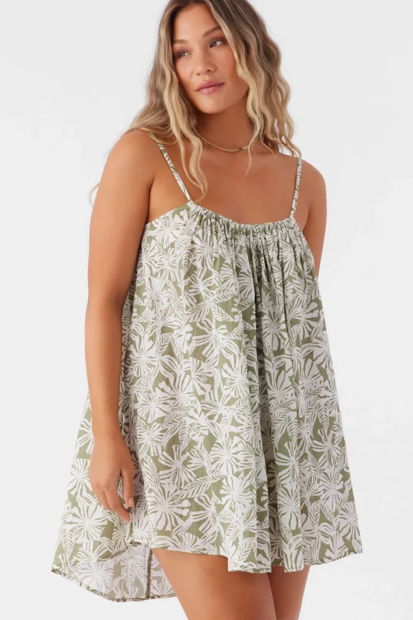 O’Neill Cover-Ups^DREA HALFMOON COVER-UP DRESS OIL GREEN