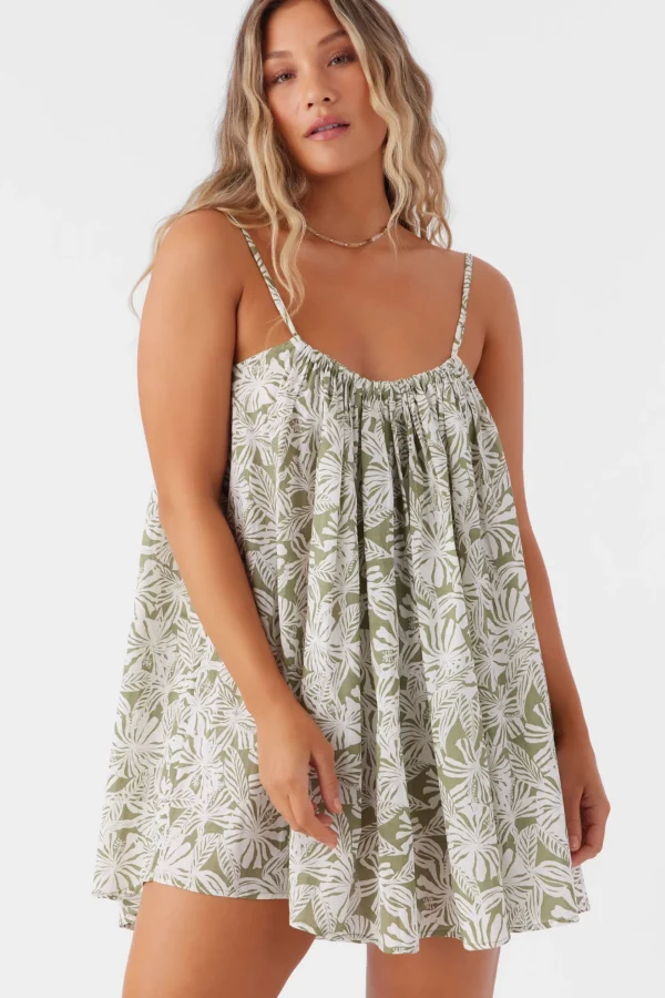 O’Neill Cover-Ups^DREA HALFMOON COVER-UP DRESS OIL GREEN