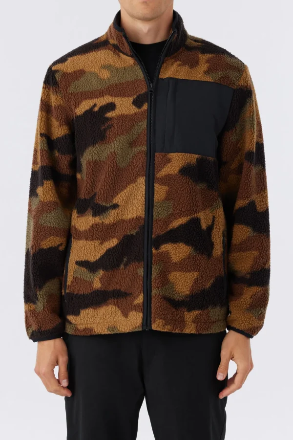 O’Neill Jackets^ELEVATION ZIP SUPERFLEECE CAMO