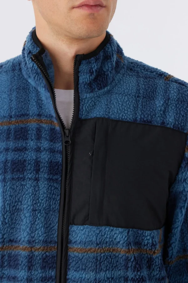 O’Neill Jackets^ELEVATION ZIP SUPERFLEECE STORM BLUE