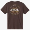 O’Neill Tees^EMBOSSED STANDARD FIT TEE SEAL BROWN