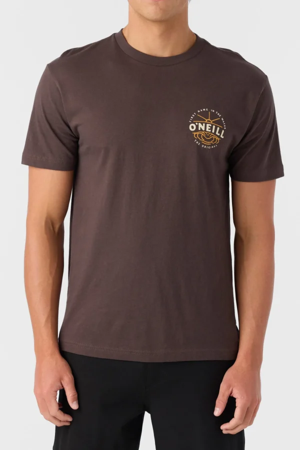 O’Neill Tees^EMBOSSED STANDARD FIT TEE SEAL BROWN