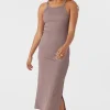 O’Neill Dresses^ERES RIB KNIT MIDI DRESS DEEP TAUPE