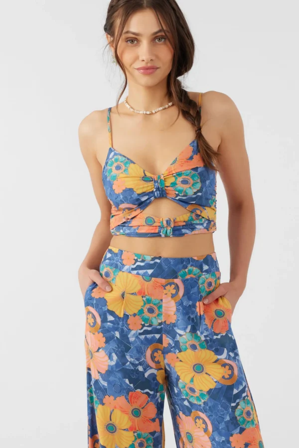 O’Neill Tops^FARRAH JADIA FLORAL CROP TOP MULTI CLR