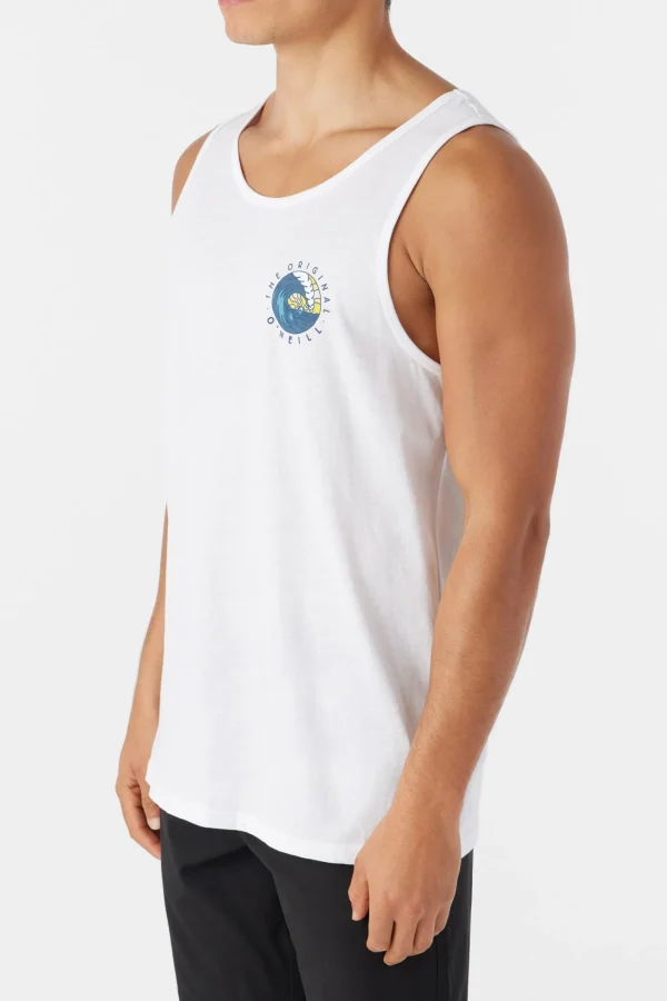 O’Neill Tees^FIXATION TANK WHITE