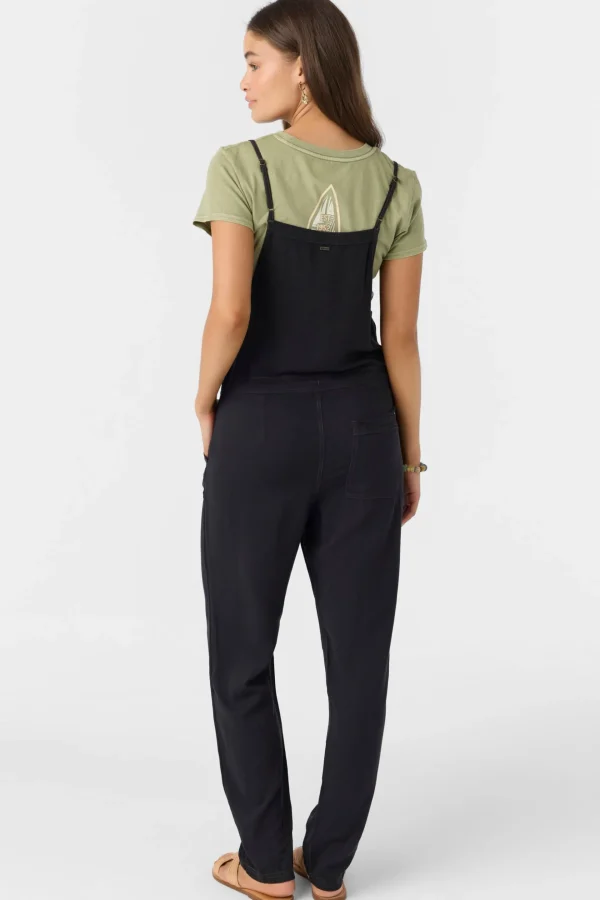 O’Neill Jumpsuits & Rompers^FRANCINA TWILL JUMPSUIT JET BLACK