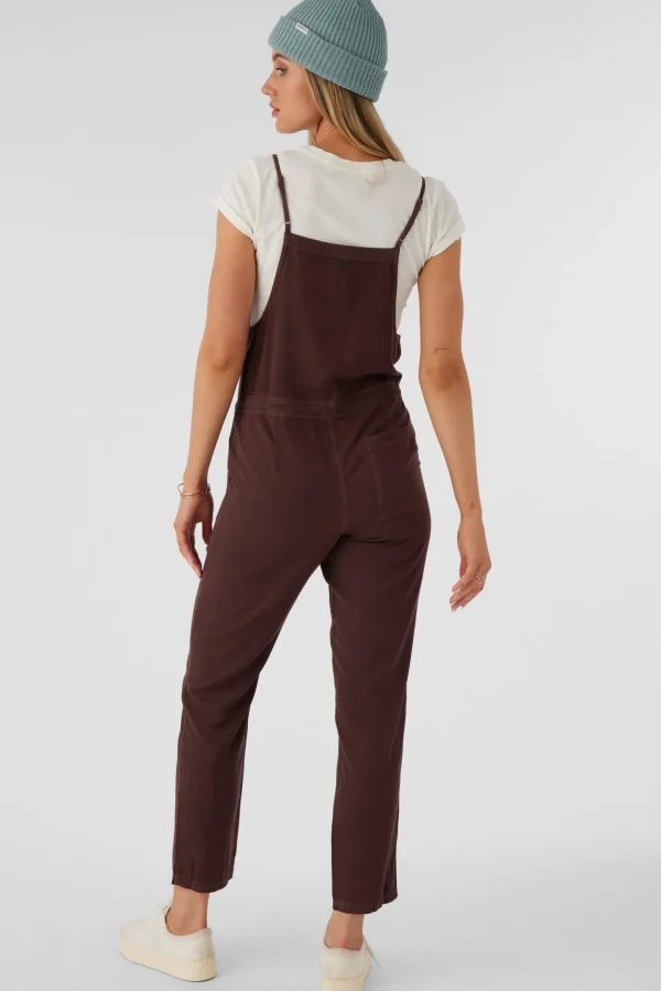 O’Neill Jumpsuits & Rompers^FRANCINA TWILL JUMPSUIT CHOCOLATE