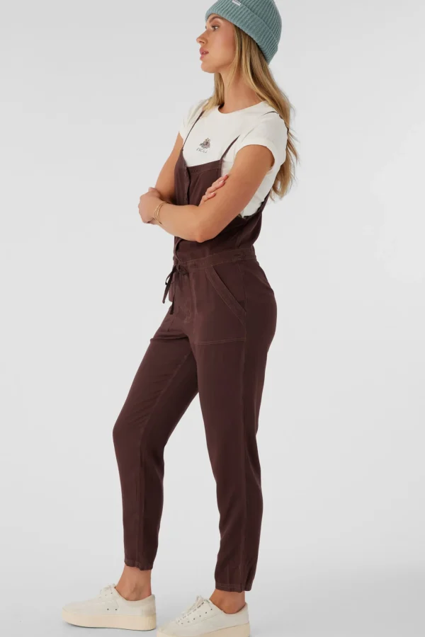 O’Neill Jumpsuits & Rompers^FRANCINA TWILL JUMPSUIT CHOCOLATE