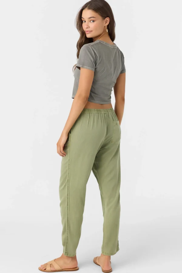 O’Neill Bottoms^FRANCINA TWILL PANTS OIL GREEN