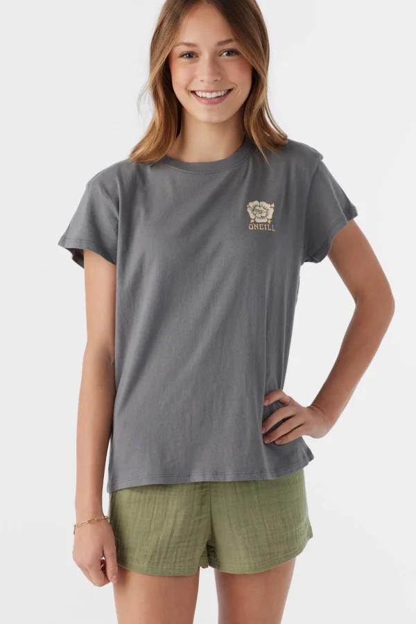 O’Neill Tops^GIRL'S ADORNED SKY TEE GREY