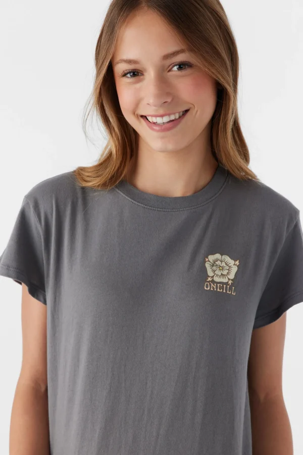 O’Neill Tops^GIRL'S ADORNED SKY TEE GREY