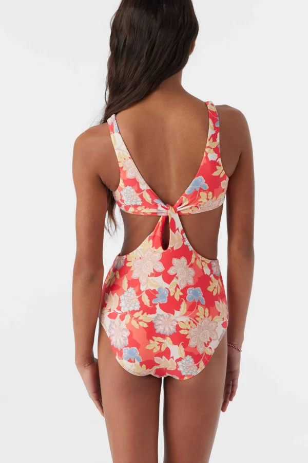 O’Neill One-Pieces | One Pieces^GIRL'S ANTALYA FLORAL TWIST FRONT ONE-PIECE BITTERSWEET