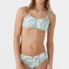 O’Neill Swim Sets | Swim Sets^GIRL'S BEACH HUT GEO TIE BACK BRALETTE TOP SET SILVER BLUE