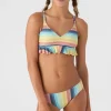 O’Neill Swim Sets | Swim Sets^GIRL'S BEACHBOUND STRIPE PEPLUM TRI-TOP & BOTTOMS MULTI CLR