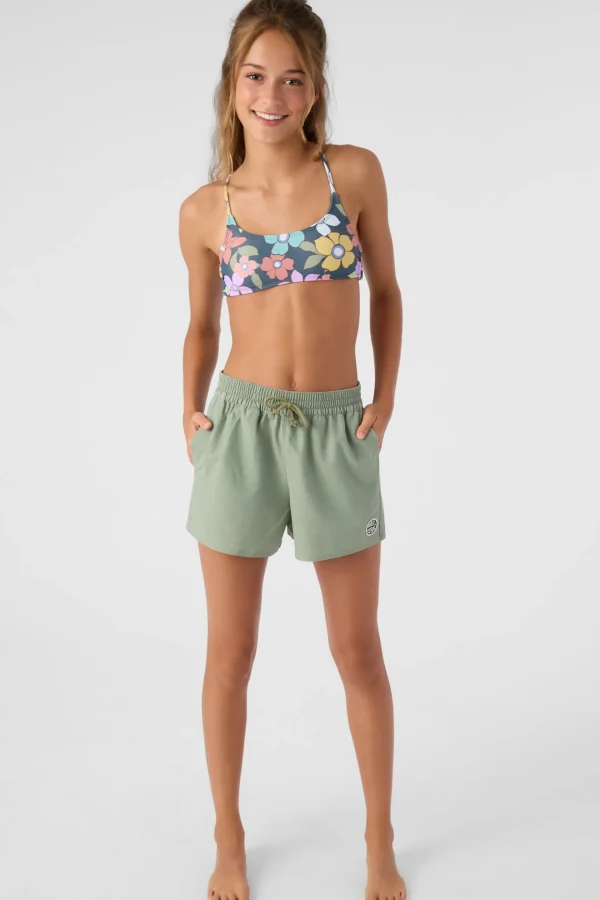 O’Neill Boardshorts | Boardshorts^GIRL'S BONEYARD 3" STRETCH BOARDSHORTS OIL GREEN