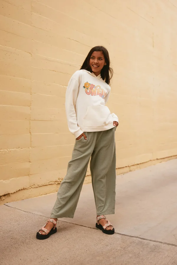 O’Neill Bottoms^GIRL'S BRENDITA CRINKLE DOUBLE GAUZE PANTS LILY PAD