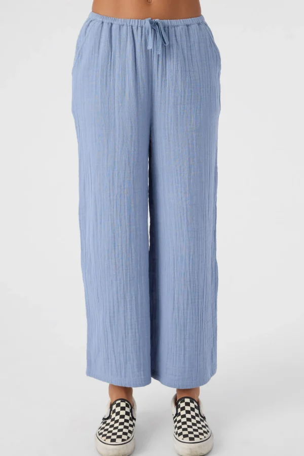 O’Neill Bottoms^GIRL'S BRENDITA CRINKLE DOUBLE GAUZE PANTS INFINITY