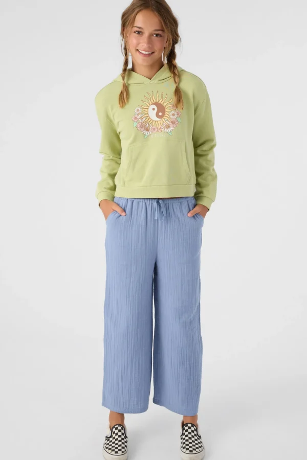 O’Neill Bottoms^GIRL'S BRENDITA CRINKLE DOUBLE GAUZE PANTS INFINITY