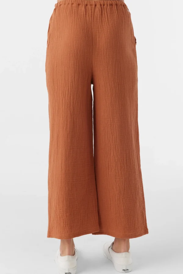 O’Neill Bottoms^GIRL'S BRENDITA CRINKLE DOUBLE GAUZE PANTS SIERRA