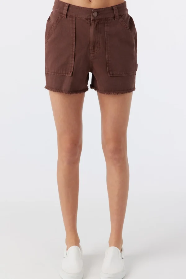 O’Neill Bottoms^GIRL'S CHARLI ULTILITY SHORTS CHOCOLATE