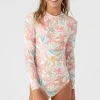 O’Neill One-Pieces | One Pieces^GIRL'S DALIA FLORAL LONG SLEEVE SURF SUIT VANILLA