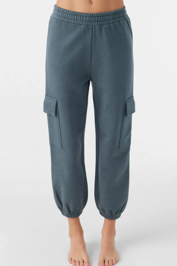 O’Neill Bottoms^GIRL'S DEMNA CARGO FLEECE PANTS WASHED SLATE