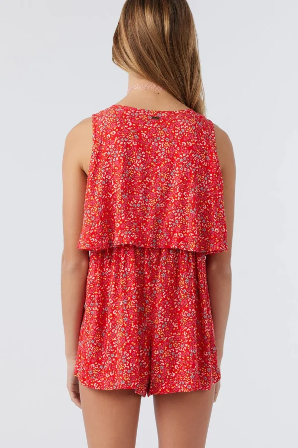 O’Neill Dresses^GIRL'S FREYA ROMPER RED HOT