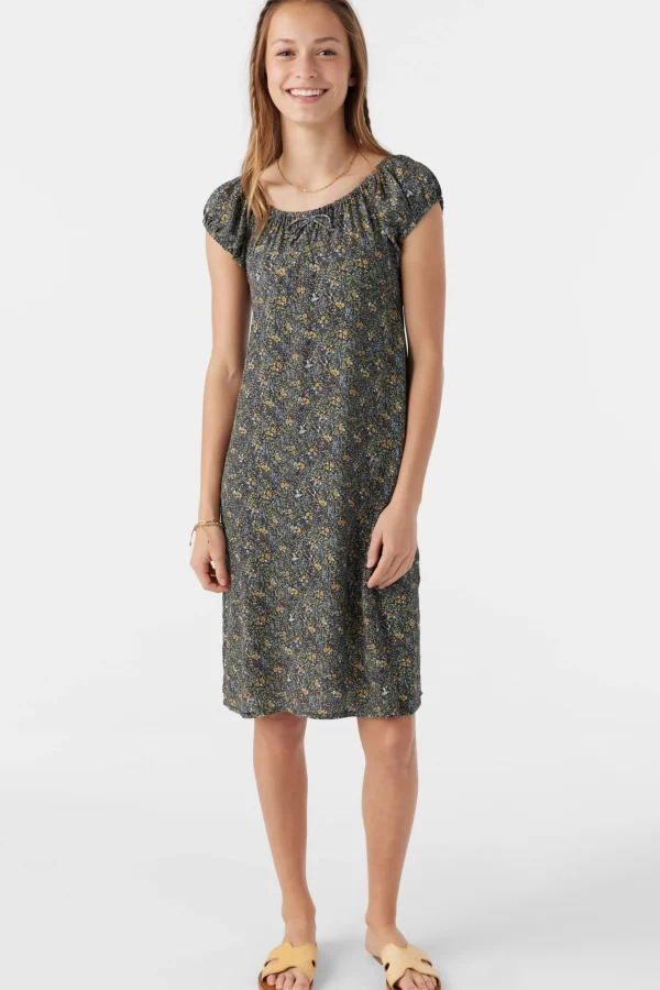 O’Neill Dresses^GIRL'S GEMMIE AVA DITSY MIDI DRESS MULTI CLR