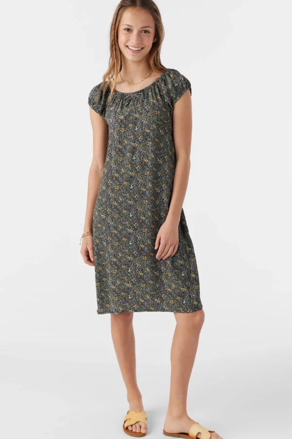 O’Neill Dresses^GIRL'S GEMMIE AVA DITSY MIDI DRESS MULTI CLR