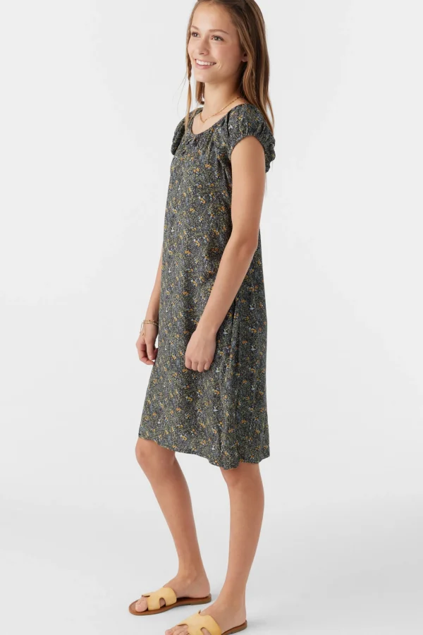 O’Neill Dresses^GIRL'S GEMMIE AVA DITSY MIDI DRESS MULTI CLR