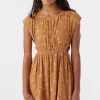 O’Neill Dresses^GIRL'S HELENA KIRA FLORAL DRESS BROWN SUGAR