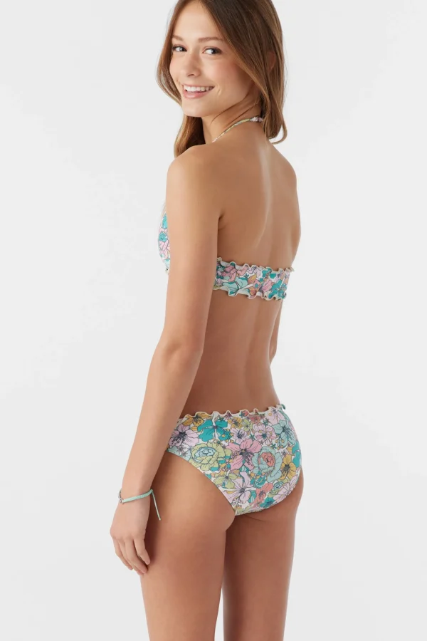 O’Neill Swim Sets | Swim Sets^GIRL'S JANIS FLORAL RUFFLE EDGE HIGH NECK SET MULTI CLR