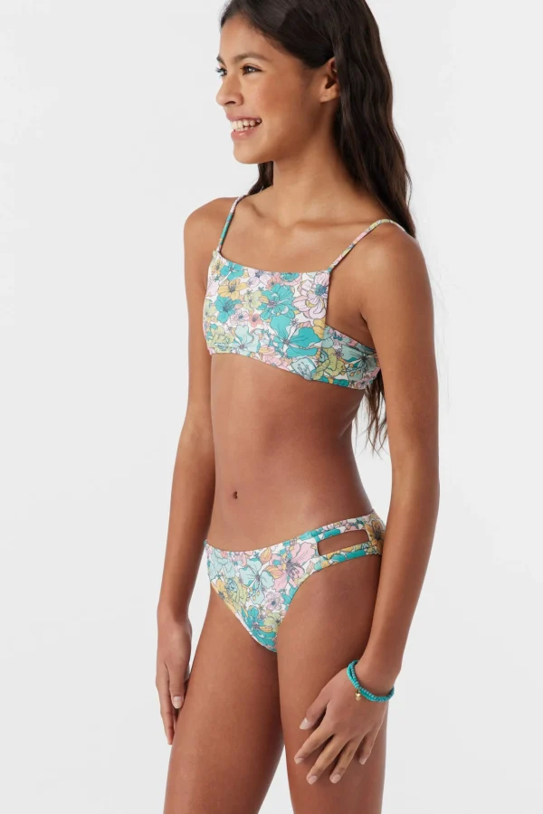 O’Neill Swim Sets | Swim Sets^GIRL'S JANIS FLORAL SQUARE NECK TOP SET MULTI CLR